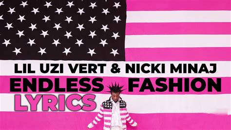 Aug 15, 2023 ... Lil Uzi Vert - Endless Fashion ft. Nicki Minaj: https://uzi.lnk.to/PinkTape 8D Spotify Playlist: https://trillion.lnk.to/Spotify8D ...
